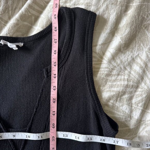 Tribal Jeans Black Waffle Knit Maxi Dress Medium GUC - Picture 7 of 7